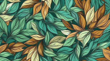 Endeavored and veritable organize with clears out. Botanical establishment. Illustration, AI Generatedの素材