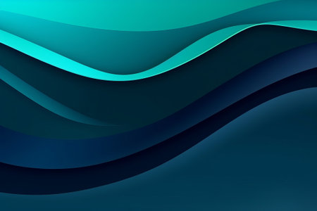 colorful horizontal banner . Modern brandish setting design with teal blue. Creative resource, AI Generatedの素材