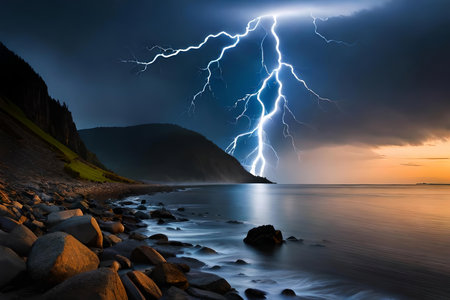 thought clash like thunderstorm in their disturb mind. Creative resource, AI Generatedの素材