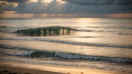 flourish on the beach as a sic . beautiful graphic preen at the summer fourthly place. Creative resource, AI Generatedの素材