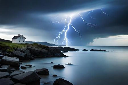 thought clash like thunderstorm in their interrupt judiciousness. Creative resource, AI Generatedの素材