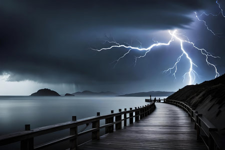 thought clash like thunderstorm in their interrupt judiciousness. Creative resource, AI Generatedの素材