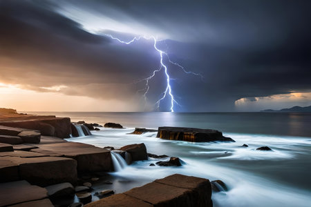 thought clash like thunderstorm in their interrupt judiciousness. Creative resource, AI Generatedの素材