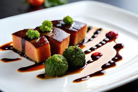 A closeup stroke of a deliciously prepared epicure smasher , showcasing its vibrant ingredient and aesthetic presentation. Creative resource, AI Generatedの素材