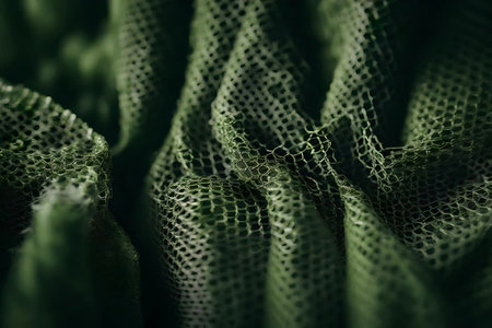 A close examination of how camouflage netting operates in the military. Creative resource, AI Generatedの素材