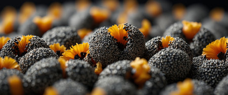 AI Generated. Hungarian traditional poppy seed dumps on white plateの素材