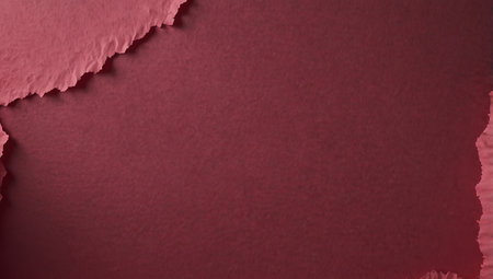 AI Generated. Torn bright pink paper background with space for text, vivid color pink bannerの素材