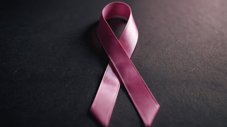 AI Generated. World Cancer Day concept Awareness ribbon Illustration backgroundの素材