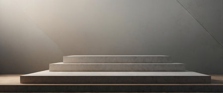 AI Generated. Podium for Produkt presentation Background for product mockup Minimal abstract backgroundの素材