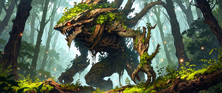 AI Generated. Viking anime girl gets furious and is ready to join the battle She is holding a shield and an ax, and a flame is burning behind her 2D illustrationの素材