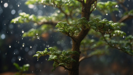 AI Generated. Soap Suds Transforming into a Tree A Timelapse Captureの素材