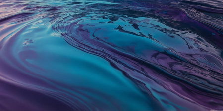 AI Generated. abstract background liquid wave with blue and purple gradientの素材