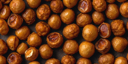 AI Generated. Tasty watercolor clipart of roasted chickpeas with paprika and garlic powderの素材