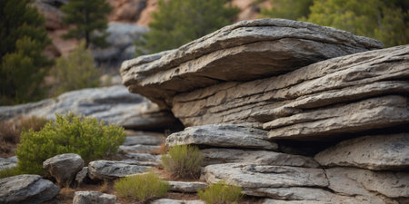 AI Generated. Intricate rock formations with fine art appealの素材