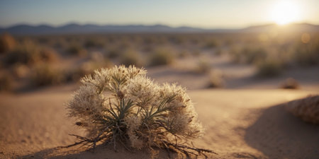 AI Generated. In the Relentless Barrenness of an Arid Desertの素材