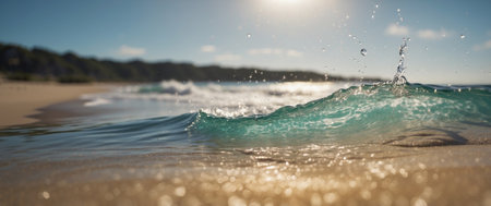 AI Generated. Coastal Landscape of Canna Island with Rocky Beach and Rugged Cliffs Under a Blue Skyの素材