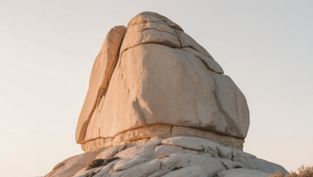 AI Generated. Rugged rock formation in natural environmentの素材