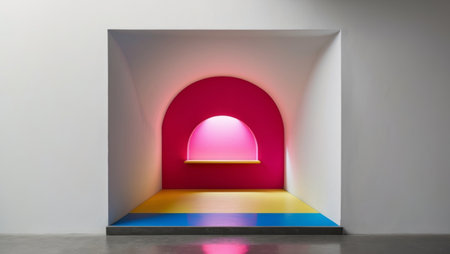 AI Generated. Pop art-inspired with Hidden alcoveの素材