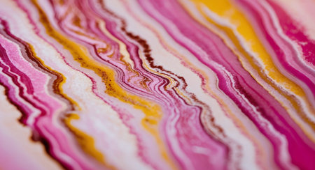 AI Generated. Pink and yellow onyx closeup as a beautiful natural backgroundの素材