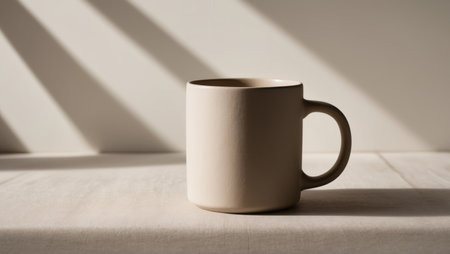 AI Generated. Blank Holiday Mug Template for Unique Design Ideasの素材