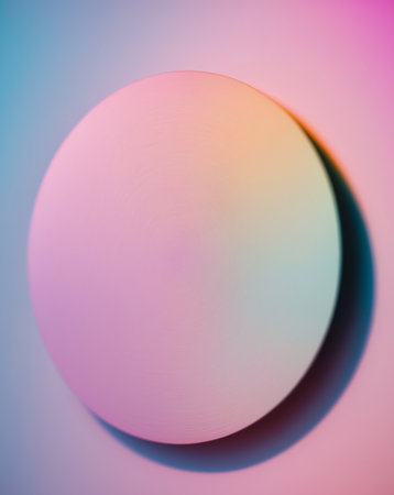 AI Generated. a close up of a colorful background with a circular designの素材