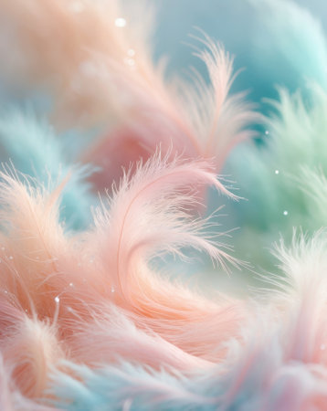 AI Generated. Vibrant Pastel Watercolor Background with Soft Blended Huesの素材