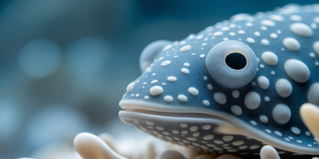 AI Generated. A Close Up View Of A Spotted Sea Creatureの素材