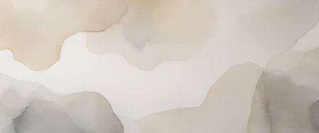AI Generated. simple watercolor background of large washes of neutral colorsの素材