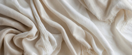 AI Generated. Soft elegance of natural fabric textures for design inspirationの素材