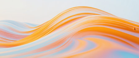 AI Generated. Abstract Orange Wave Digital Texture Backgroundの素材