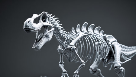 AI Generated. Anatomical Model of a Dinosaur Anatomy Studyの素材