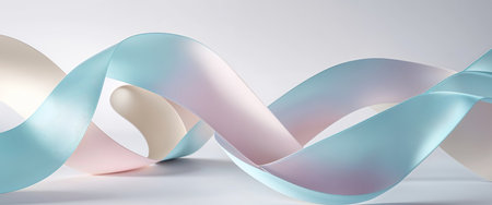 AI Generated. Abstract Ribbon Background for Decorative and Textile Useの素材