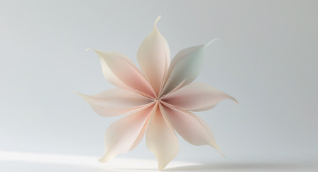 AI Generated. Petal Arrangement Widely spaced forming a distinct star shapeの素材