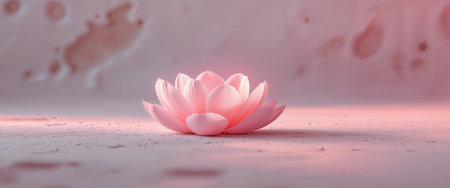AI Generated. Soft pink light and textured background with gentle shadowsの素材