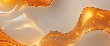 AI Generated. Abstract Amber Glass Texture Background fiery orange goldの素材