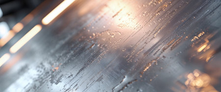 AI Generated. Abstract industrial metal surface with warm reflections for design and background useの素材