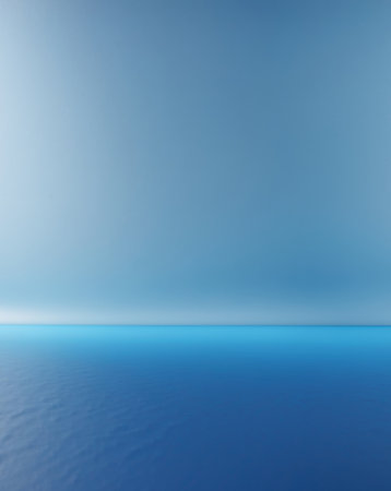 AI Generated. Beautiful blue gradient background with smooth and wall textureの素材
