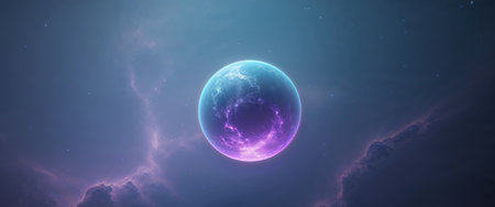 AI Generated. Stunning Earth From Space Nebula Background Cosmic Planet Viewの素材