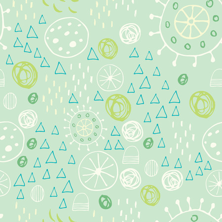 Scandinavian style abstract seamless vector pattern. Happy holidaysのイラスト素材