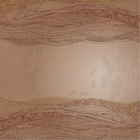 Vector abstract floral decorative background. Template frame design for card with place for your text.のイラスト素材