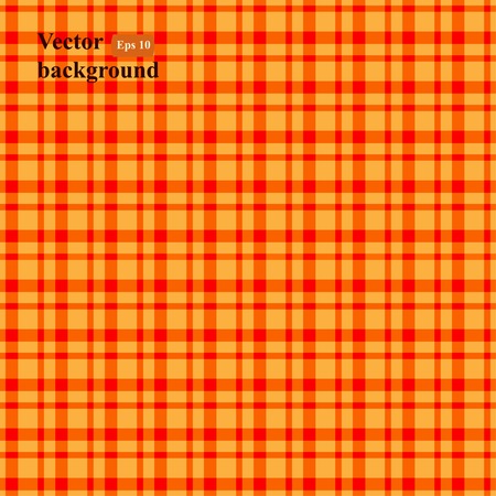 Retro vector seamless pattern. Colorful mosaic banner. Orange background with plaid pattern.のイラスト素材