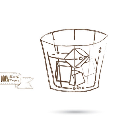 Wine Glass Isolated On The White Backgroundのイラスト素材