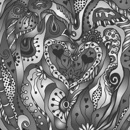 Vector floral decorative background. Template frame design for card with place for your text.のイラスト素材