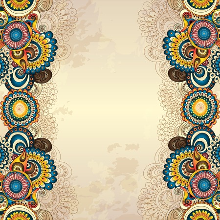 Vector abstract floral decorative background.のイラスト素材