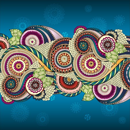 Vector floral decorative background.のイラスト素材