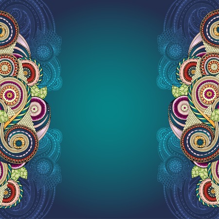 Vector floral decorative background.のイラスト素材