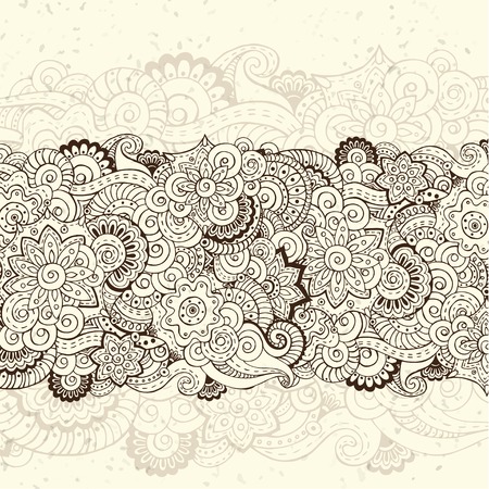 Abstract floral retro background pattern.のイラスト素材