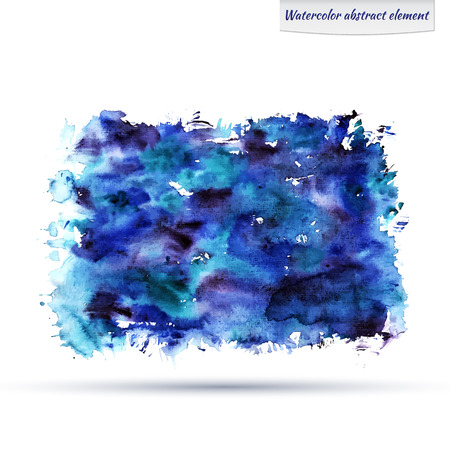 Abstract blue wet watercolor background.のイラスト素材