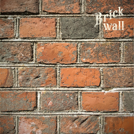Stone Brick wall Vector illustration background - texture pattern.のイラスト素材
