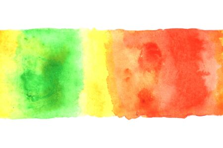 Abstract watercolor multi color background. Paint stripe, line, hand drawn, texture of mix aquarelle.の写真素材